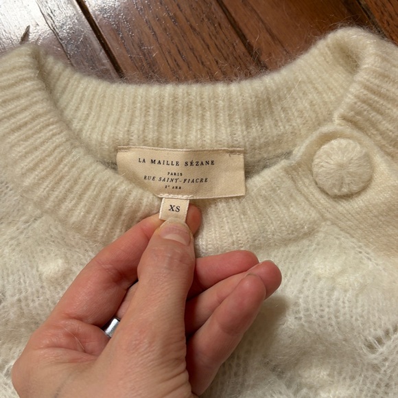 Sezane Poppy Jumper Ecru XS - Picture 8 of 10